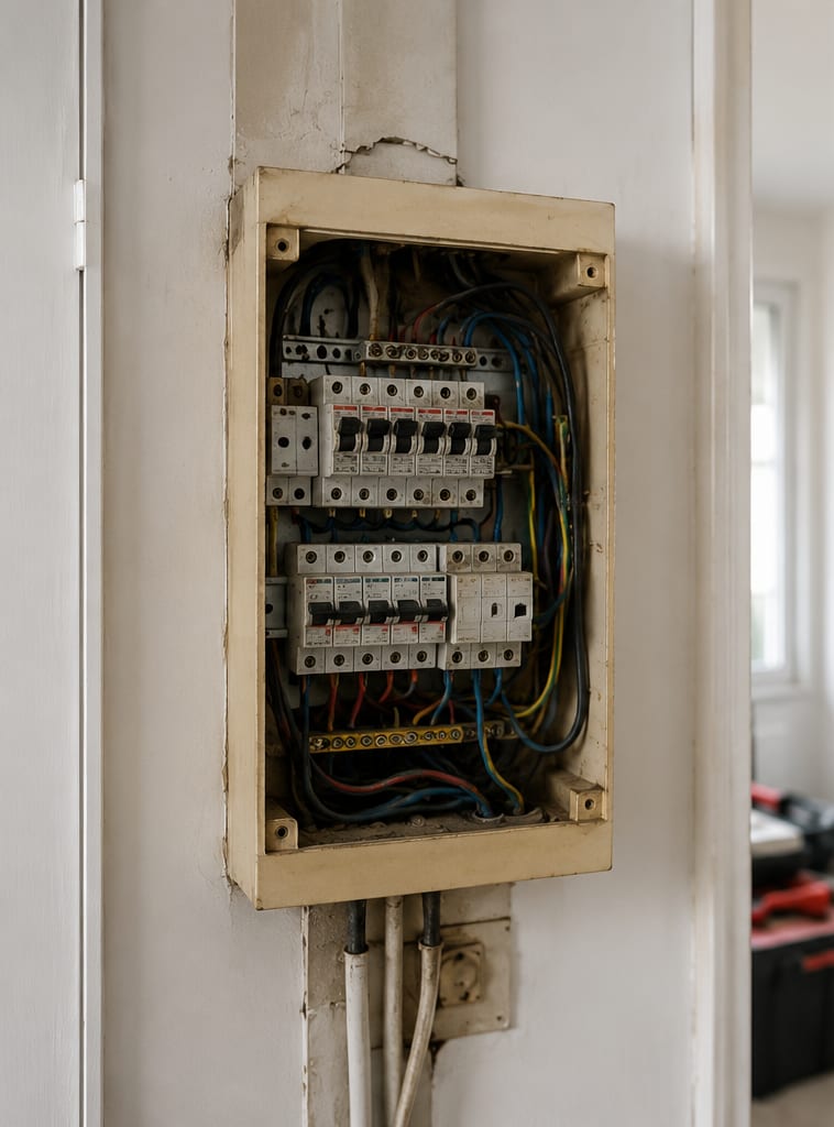 Avant — Électricité — chantier 1